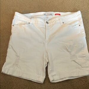 Women's White Denim Shorts